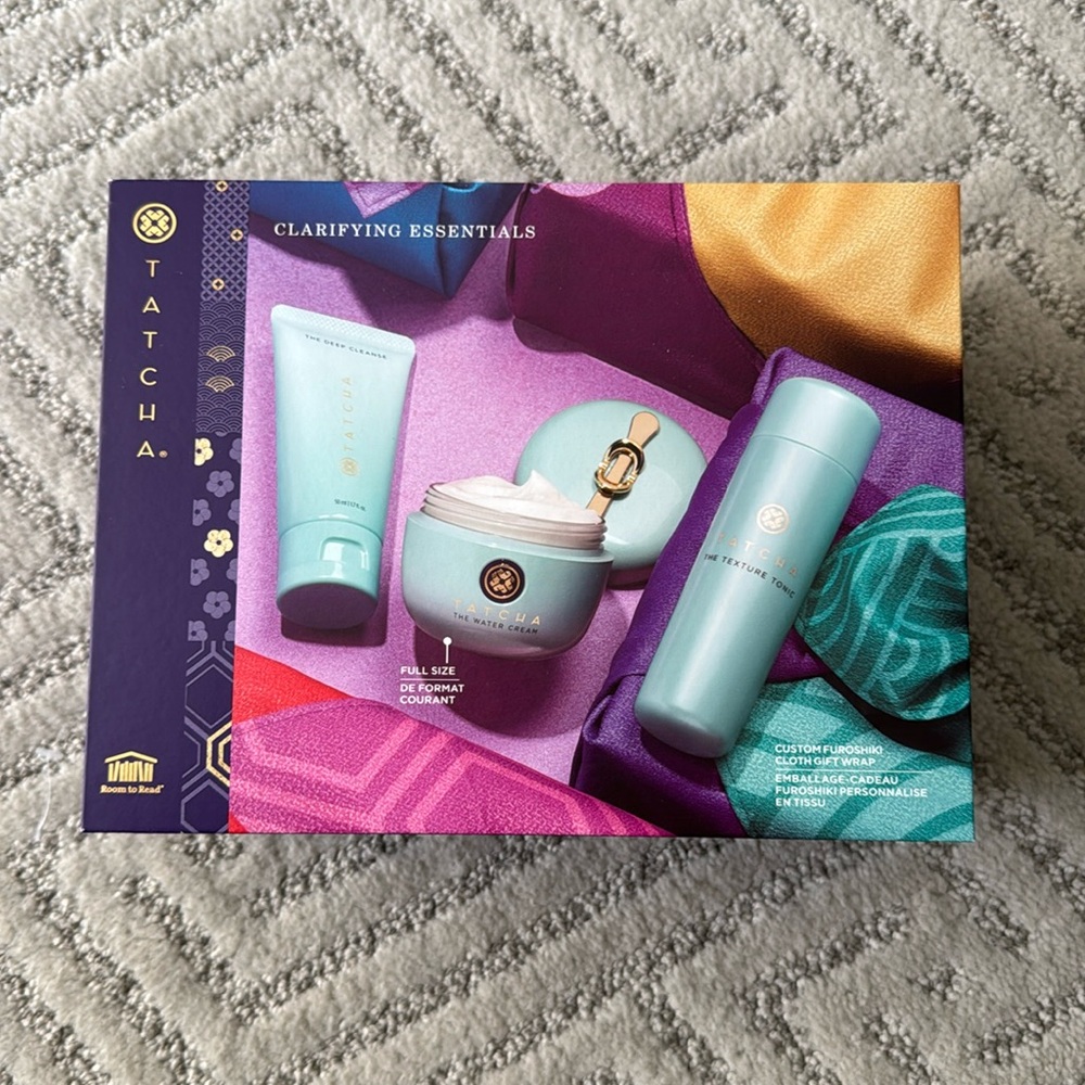 Tatcha Clarifying Essentials Set ( Cleanser, toner and Water cream)
